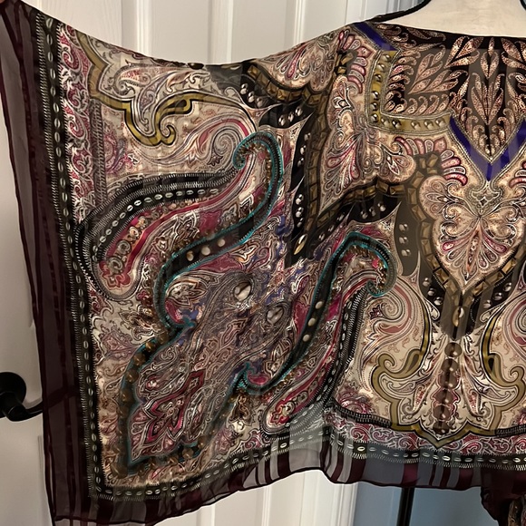 Etro Milano 100% Italian Silk Tunic Blouse - Picture 3 of 10